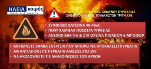 Read more about the article ΕΠΙΚΙΝΔΥΝΕΣ ΣΥΝΘΗΚΕΣ ΚΙΝΔΥΝΟΥ ΠΥΡΚΑΓΙΑΣ
