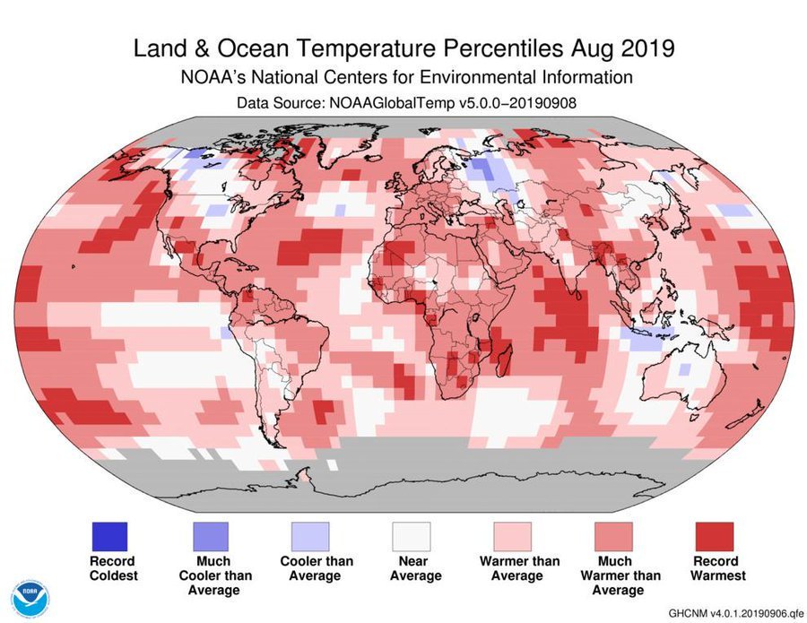 You are currently viewing Καλοκαίρι 2019: Το θερμότερο για το Βόρειο Ημισφαίριο