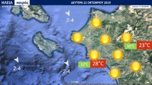 Read more about the article ΔΕΛΤΙΟ ΚΑΙΡΟΥ ΗΛΕΙΑΣ ΔΕΥΤΕΡΑ 21 – 25.10