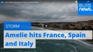 Στο έλεος της κακοκαιρίας Γαλλία, Ισπανία και Ιταλία (βίντεο)