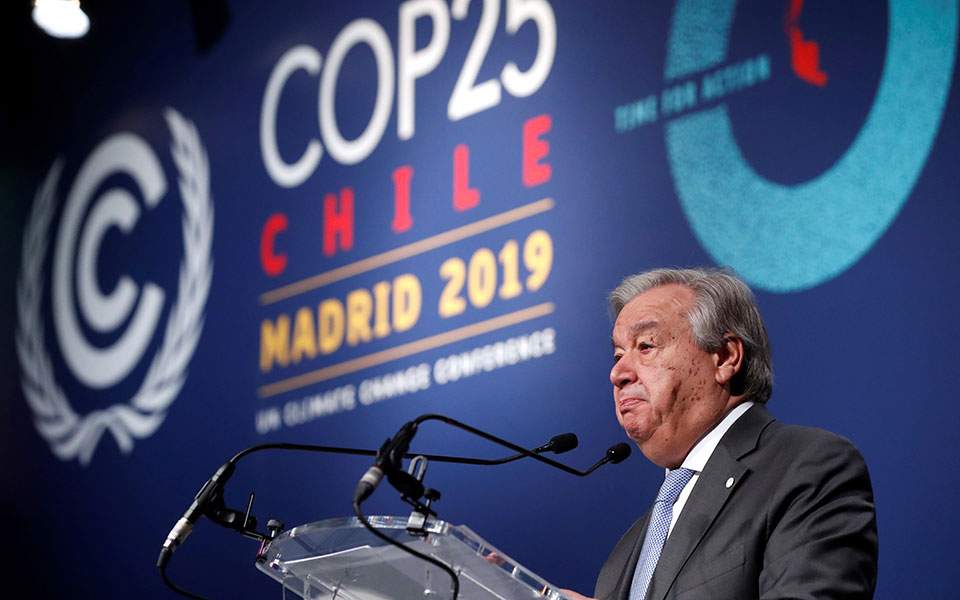 You are currently viewing Αντόνιο Γκουτέρες: “Απογοητεύθηκα από το αποτέλεσμα της COP25”