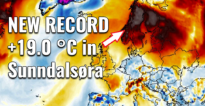 Read more about the article Σκανδιναβία: Ρεκόρ υψηλής θερμοκρασίας χθες στη Νορβηγία – Έφτασε τους +19°C