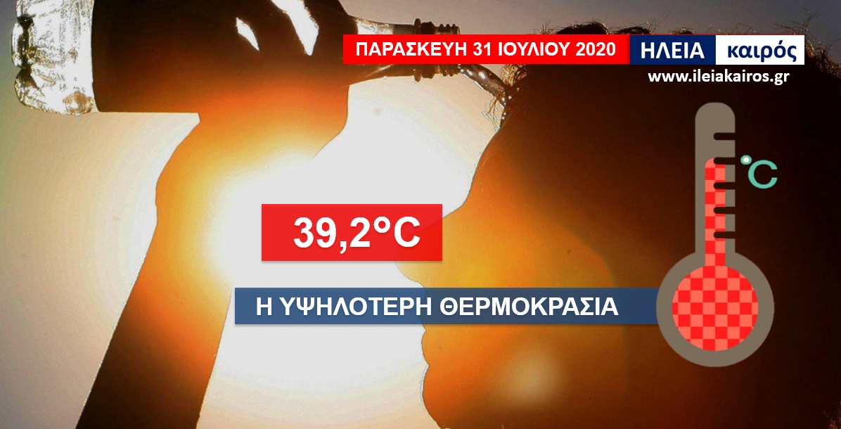 You are currently viewing Ηλεία: Στους 39,2°C έφτασε ο υδράργυρος την Παρασκευή – Δείτε τις υψηλότερες θερμοκρασίες