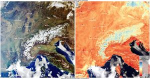 Read more about the article Copernicus: Υψηλές θερμοκρασίες ρεκόρ για την εποχή στην Kεντρική Ευρώπη