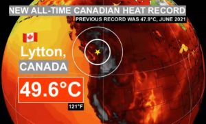 Σοκ στον Καναδά, νέο ρεκόρ με 49,6°C και δεκάδες ξαφνικοί θάνατοι