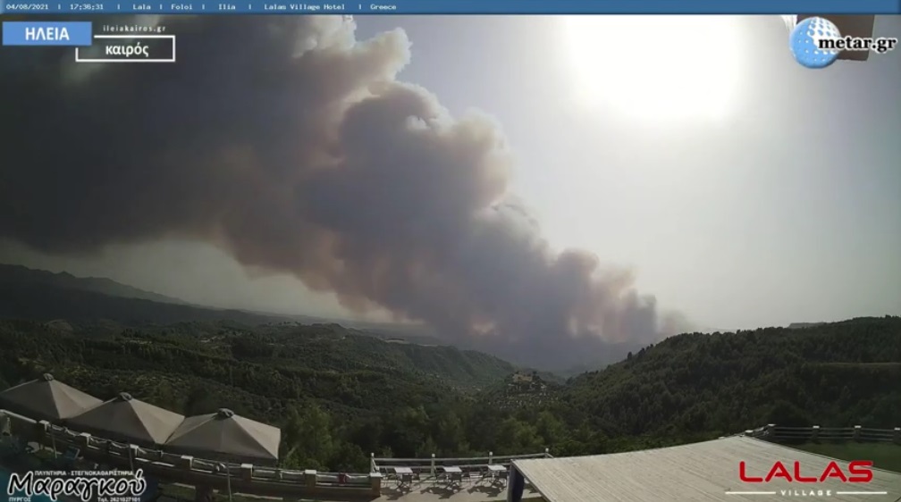 You are currently viewing Χρονογράφημα πυρκαγιάς Λατζόι – Aρχ.Ολυμπία 4/8/2021